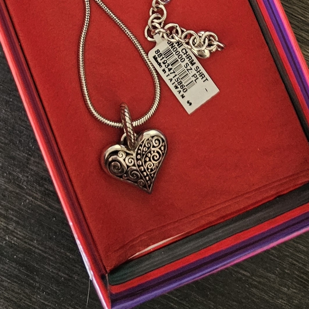 Brighton Silver Heart Pendant Necklace